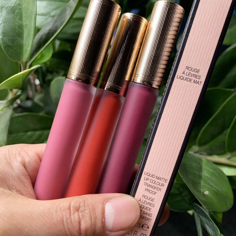 Marque Liquid Matte Lip Gloss Lip Color Transfer Proof 9 Couleur Rouge à lèvres 6.5ml Rouge à levres Liquide Mat 25 208 Maquillage Cosmétiques TOP Qualité