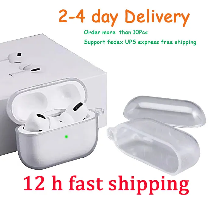 For Apple AirpodsPro 2 earphone bluetooth Headphone Accessories Solid TPU Silicone Protective Earphone Cover Wireless Charging Shockproof Case