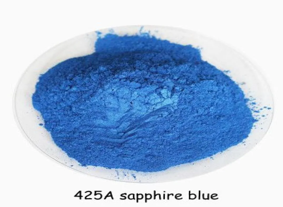 500 GBAG Buytoes Naturalny perłowy proszek Sapphire niebieski kolor miki proszkowy proszek Pigment Perłowy Pierwszy proszek do dekoracji 5071518