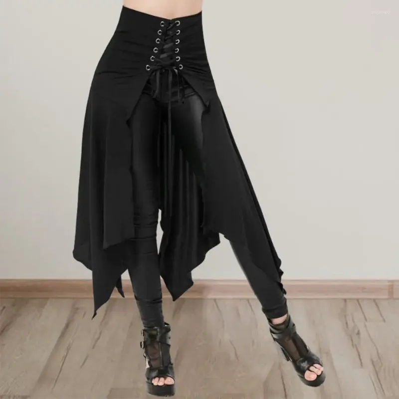 Etekler Erkekler Medieval Vintage Punk Pilled Yarım Etek Koyu Kaya Gotik Asimetrik Asimetrik Aşırı Etek Roman Kilt Cosplay Kostüm