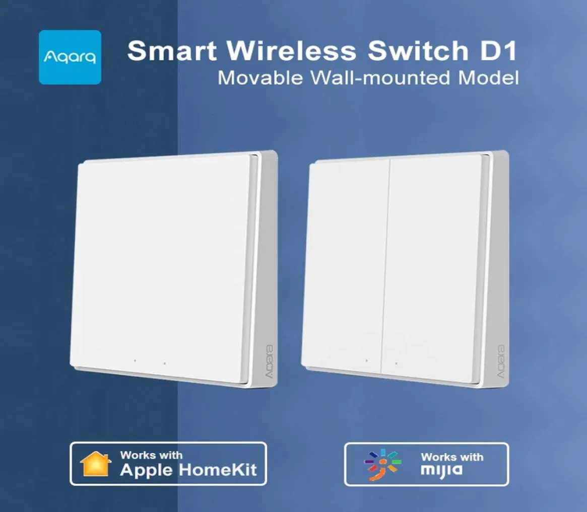 Aqara commutateur sans fil D1 télécommande de lumière intelligente mobile ZigBee pour Mijia Mi Home APP2550389