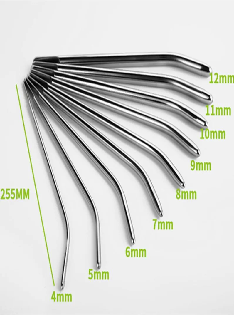 9 PCSlot Paslanmaz Çelik Metal Erkek Penis Tapa Üretral Kateter Ses Tüpü Üretral Dilatör Yetişkin Oyunları Men1831016 için Seks Oyuncakları