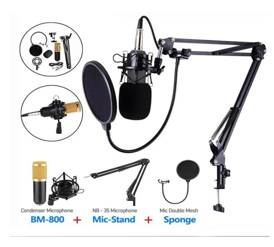 BM 800 V8X PRO Microfone de áudio profissional V8 Conjunto de placa de som BM800 Microfone Condensador de estúdio para gravação de podcast de karaokê ao vivo Strea7510060