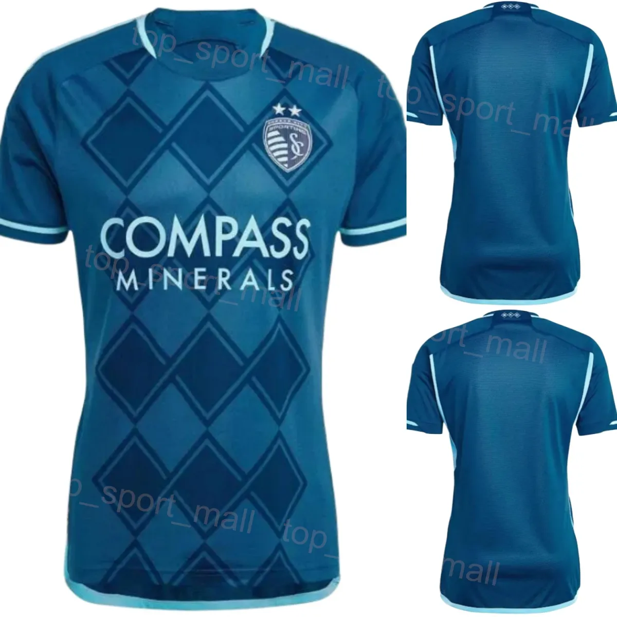 24 25 Sporting Kansas City Soccer 7 Johnny Russell maglie 26 Erik Thommy 54 Remi Walter 17 Jacob Davis 9 Alan Pulido Nemanja Radoja Daniel Salloi Maglia da calcio Kit