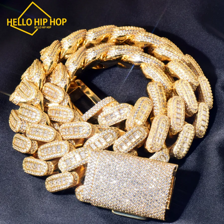 Hallo hiphop 28 mm zware industrie Cuba ketting met koude zirkoon gouden dikke ketting koperen charme mode rock sieraden cadeau