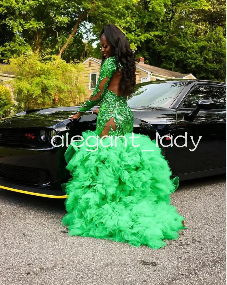 Emerald Green Evening Formal Dress Long Sleeve Floor-Length Trumpet  Silhouette from Dhgate Evening Dresses - price 158.97