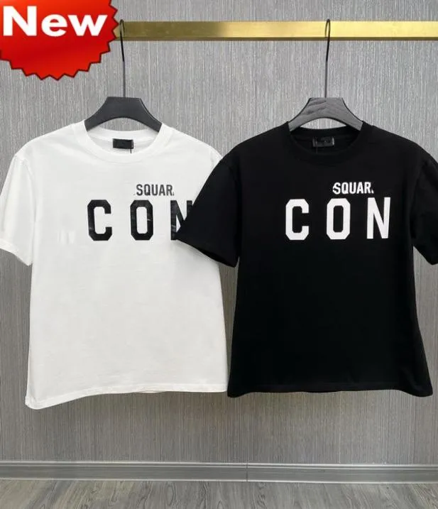 23SS MEN TSHIRT D2 DSQ ICON GG半袖コットントップスティーポロシルツデザインシャツメンズティーデザイナー男性女性TシャツDT8085928907