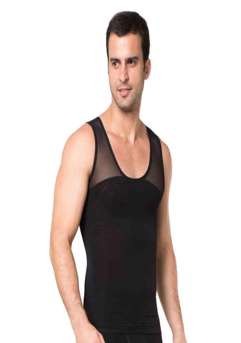 Nxy Vita Pancia Shaper Indumento 079 Uomo Corsetto Panno a Rete Sottile Panno Modellante per il Corpo6395491