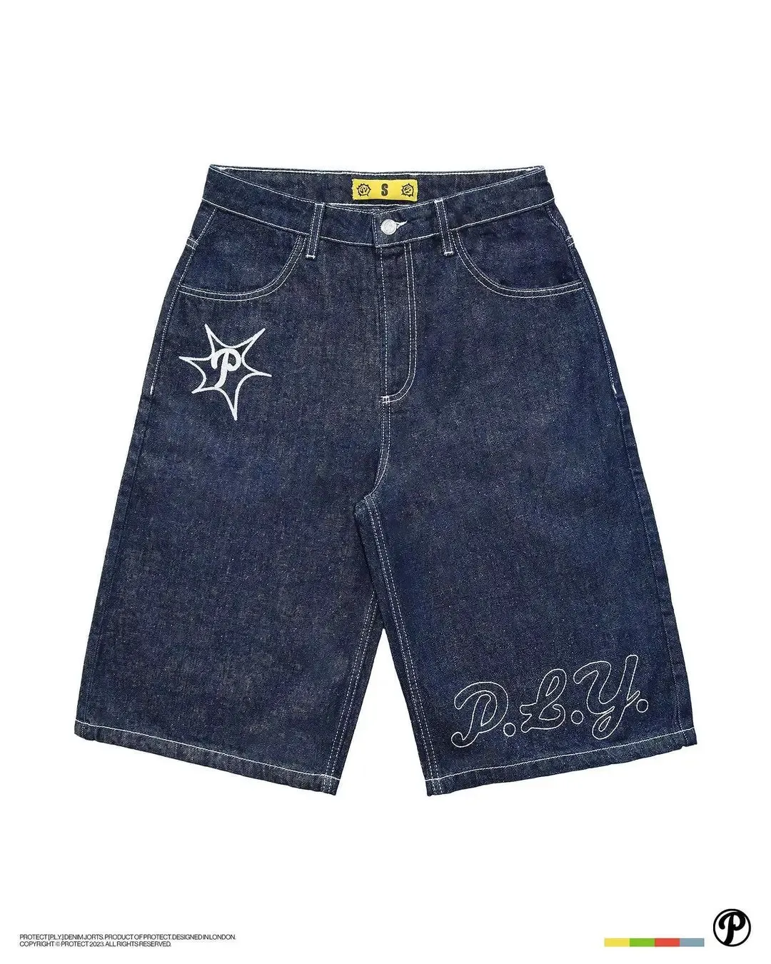 Harajuku Y2K Cute Snail Embroidery Wide Leg Casual Shorts Mens American Casual Loose Pants Vintage Shorts Sweatpants 240313