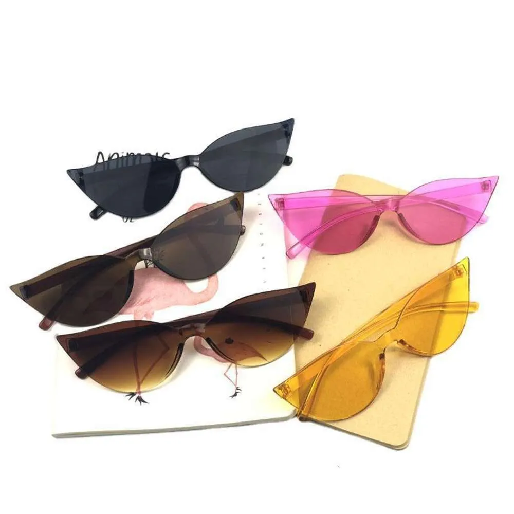 New Cat's Eye Large Frame Fashionable Personalized Sunglasses, Men's and Women's Trendy Glasses