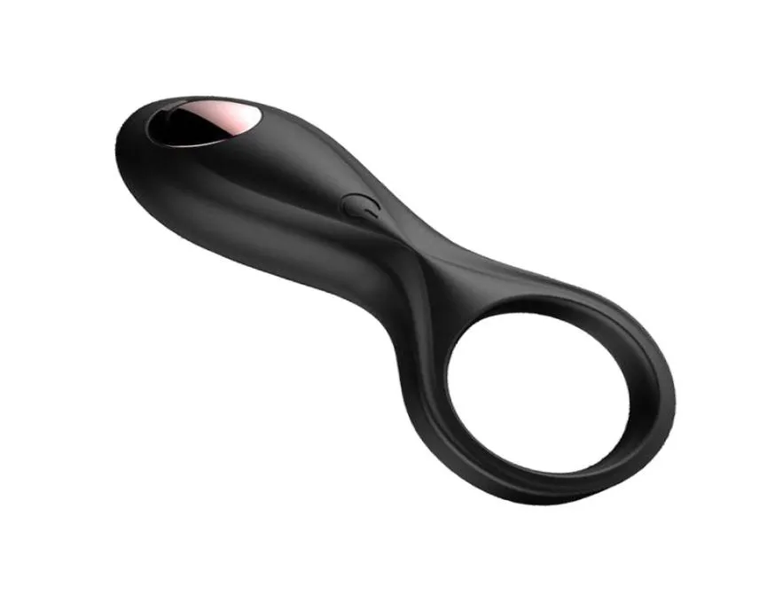 Anneaux vibrants jouets sexuels pour hommes couples rechargeables érection du pénis anneau pénien stimulateur de clitoris retarder l'éjaculation 10 vitesses9789652