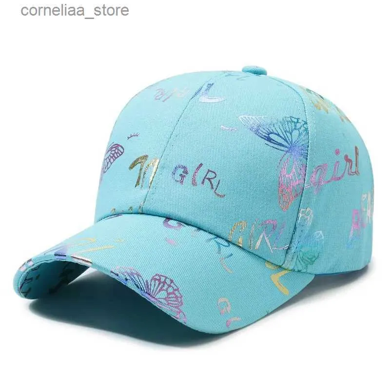 Ball Caps Fashion Women Men Print Graffiti Baseball Caps Female Male Sport Butterfly Smiling Face Letter Visors Cap Sun Hat For Women MenY240315