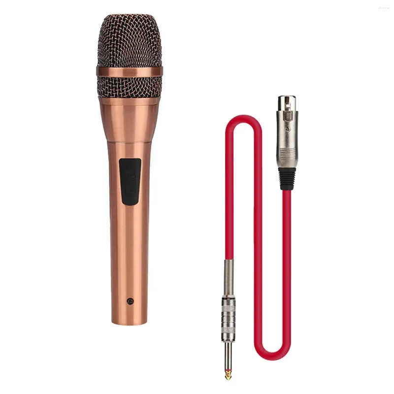 Mikrofonlar Dinamik Vokal Mikrofon Yetişkinler Kablolu Karaoke Handheld Mic Sunum için Aile Halkla Konuşma Sahnesi Performansı