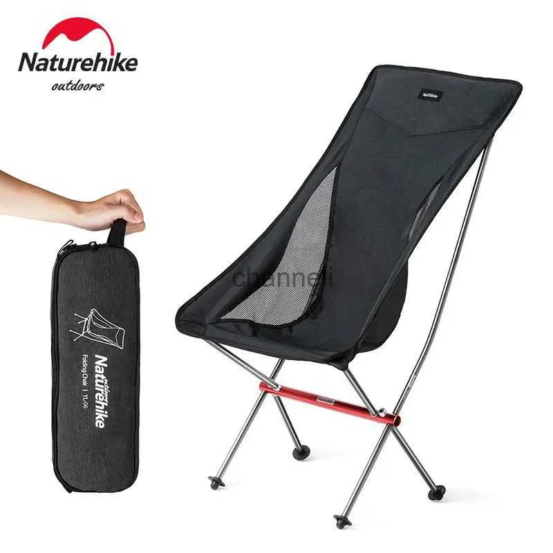 Camp Furniture Naturehike Camping Chair Ultralight Folding Chair Portable Outdoor Chairs Foldable Chair Beach Picnic Chair Travel Moon Chair YQ240315