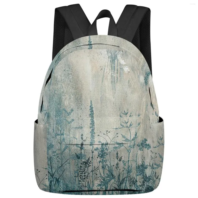 Zaino Piante d'arte astratta Zaini uomo donna Zaini scuola multitasche impermeabili per studenti Ragazzi Ragazze Laptop Book Pack Mochilas