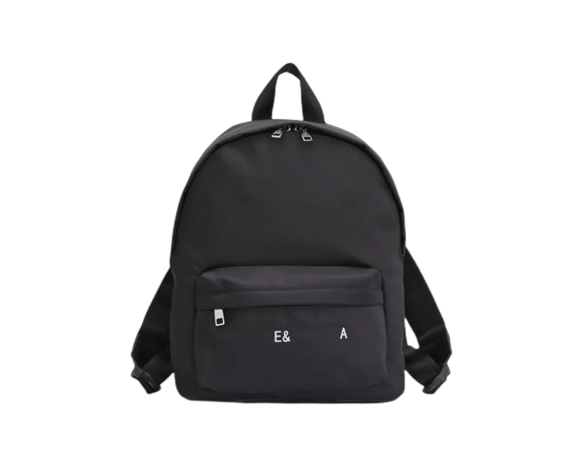 Children Letter Print Nylon Backpacks Double Shoulder School Bags for Boys Girls