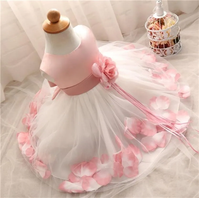 Bébé filles fleur robe de princesse 1 2 ans fête d'anniversaire robe de baptême enfants enfants robe de mariée de demoiselle d'honneur 310 ans L9613559