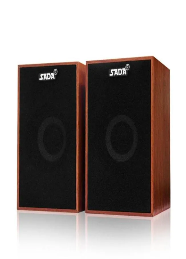 Kombinationshögtalare SADA V160 USB WIRED TRÄDER BASS STEREO MUSIK SPELARE SUBWOOFER SOID BOX FÖR DESKTOP LAPPT NOTERBOOK5498539