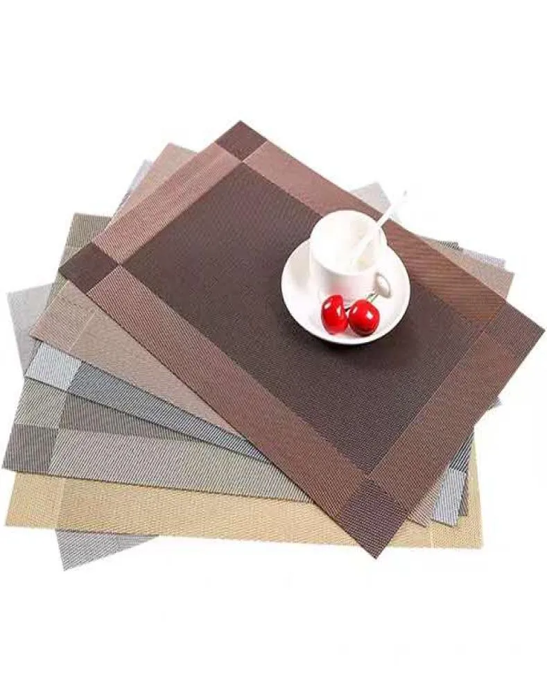 Pliki domowe tkane mata stołowa Winil Opcjonalne kolory podkładki do jadalni podstawki 30x45 cm do mycia stolika Maty maty jadalne MATS4302600