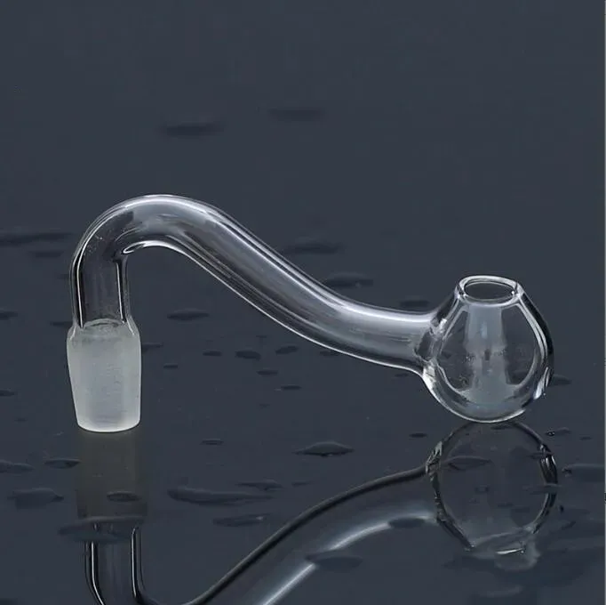 Billigaste Pyrex Hookahs Glass Oil Burner Pipe 10mm 14mm 18mm Manlig kvinnlig Pyrex Clear Pipes Adapter Banger Nail For Water Bong ZZ