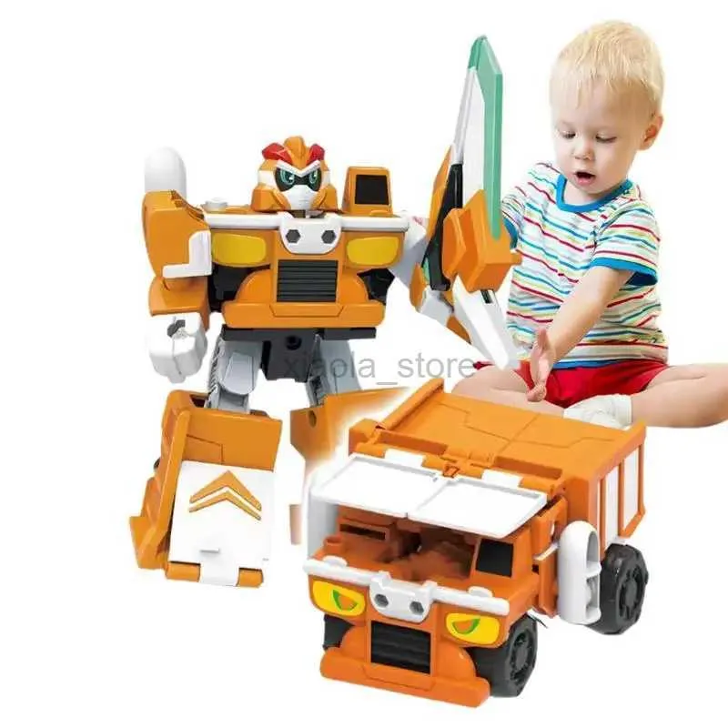 Giocattoli di trasformazione Robot Robot trasformabili giocattolo da costruzione per camion per la costruzione trasforma robot giocattolo creativo e divertente Puzzle per bambini per bambini 2400315