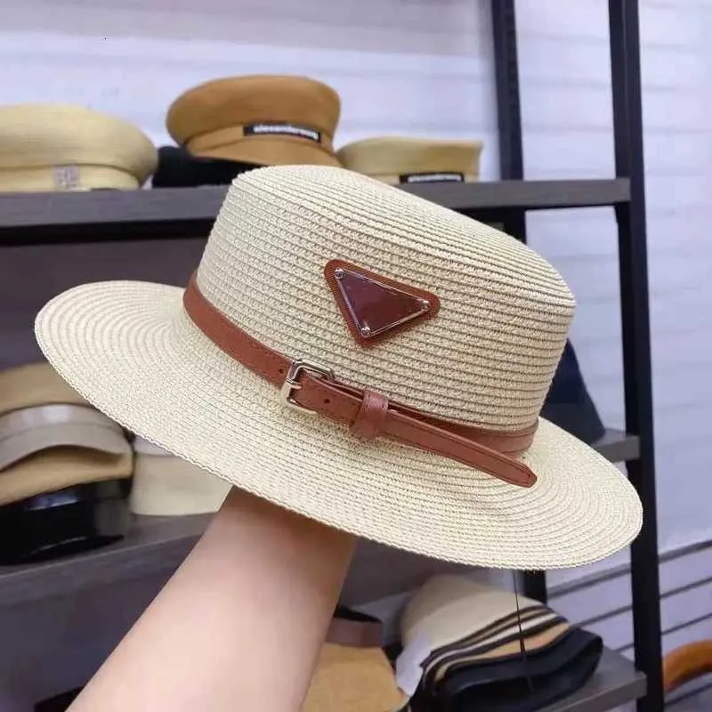 Projektantka designerska designerka słomiana czapka płaska czapka wysokiej jakości męskie i damskie trójkąt trójkąt słoneczny