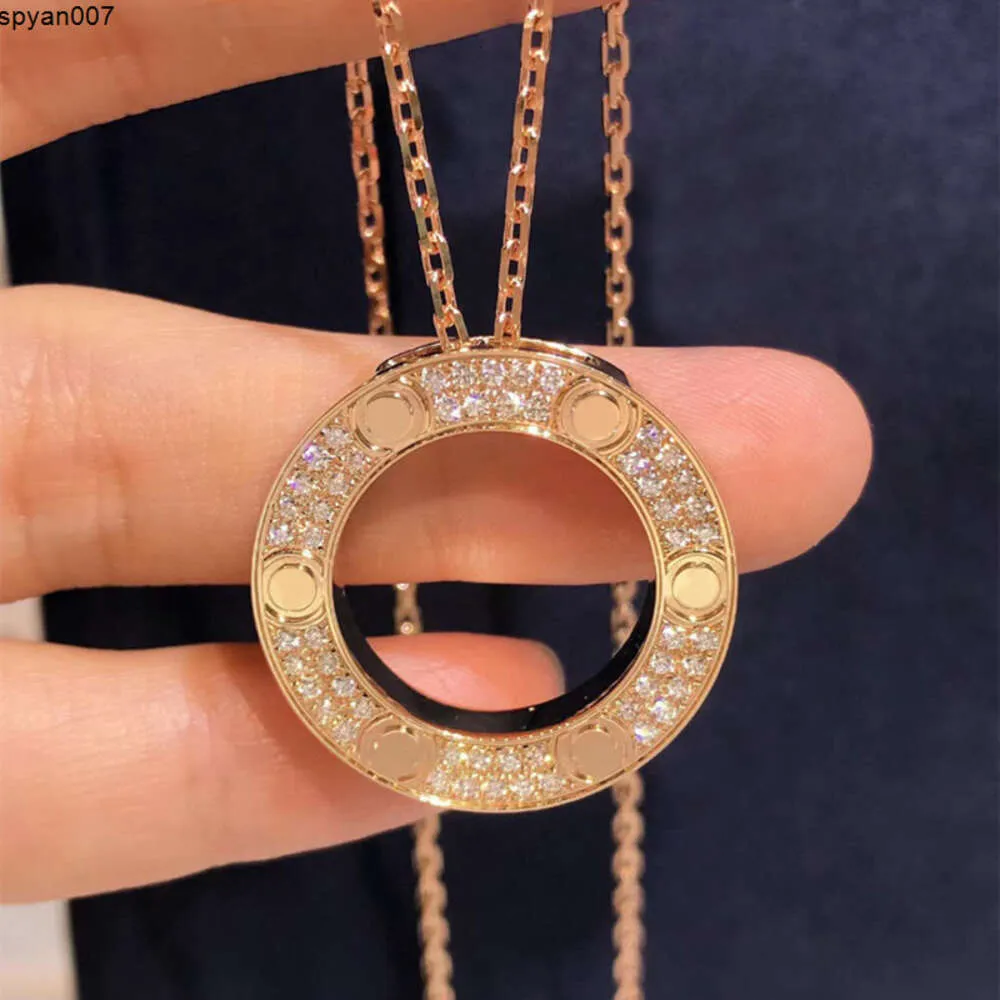 Elegante Halskette Designer Schmuck Gold Silber Anhänger Kristall Diamant Edelstahl Geschenk Hoch