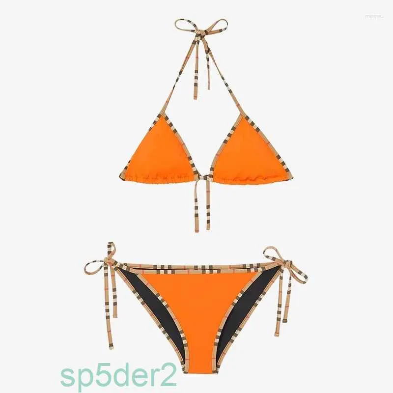 Womens Swimwear Classic Plaid Bikini Women Swimsuit Set Luxury Designer Brand Fashion Sexy Elegant Beach Thong Female Summer Clothing 3GOY