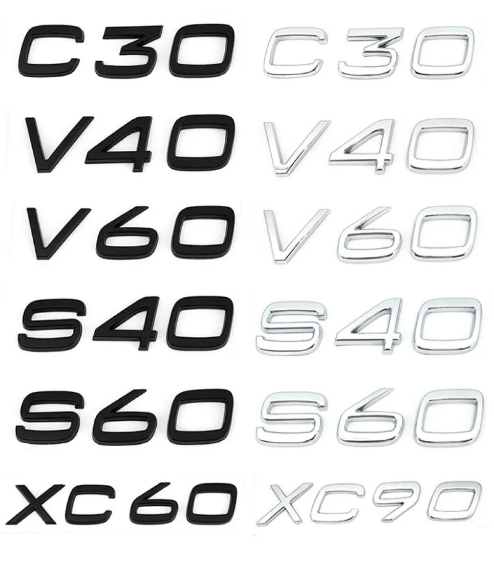 3D AWD T3 T5 T6 T8 Logo Distintivo Dell'emblema Della Decalcomania Adesivo Auto per C30 V40 V60 S40 S60 XC60 XC90 XC40 S80 S90 S80L S60L Auto Stying4971738