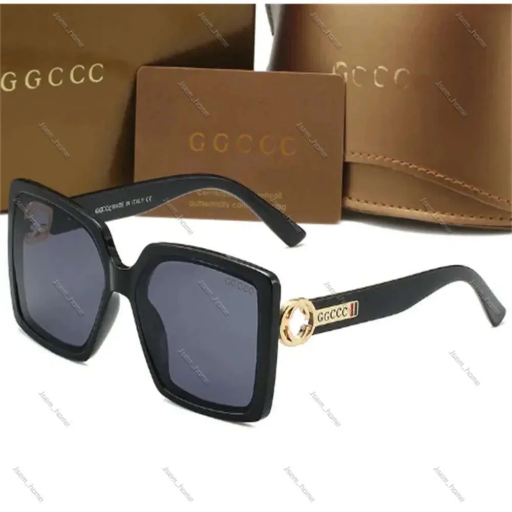 Luxus Gucchi Sonnenbrille Designer Frau Guccu Sonnenbrille Herren G G Sonnenbrille UV-Schutz Herren Brille Farbverlauf Metallscharnier Mode Damen Brille mit Box 328