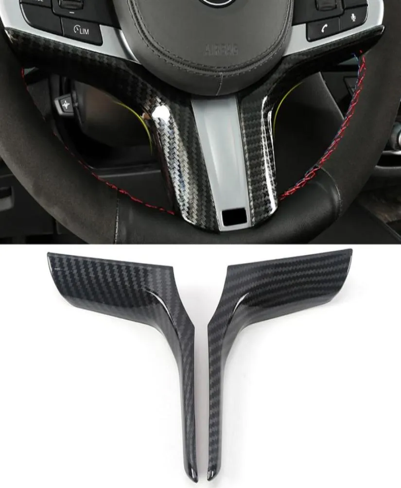 Auto Accessoires Stuurwiel Paneel Cover Frame Sticker Trim ABS Carbon Interieur Decoratie voor BMW X3 G01 X4 G02 20182020259C4187173