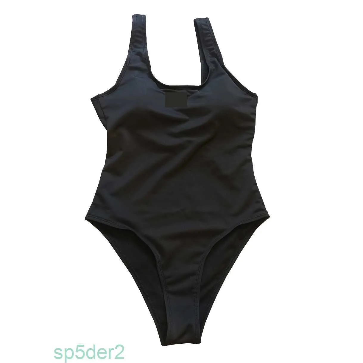 Kvinnor svart en bit badkläder designer vadderad bikinis sommarstrand simma biquinis brev tryck semester varm källa baddräkt 7oba