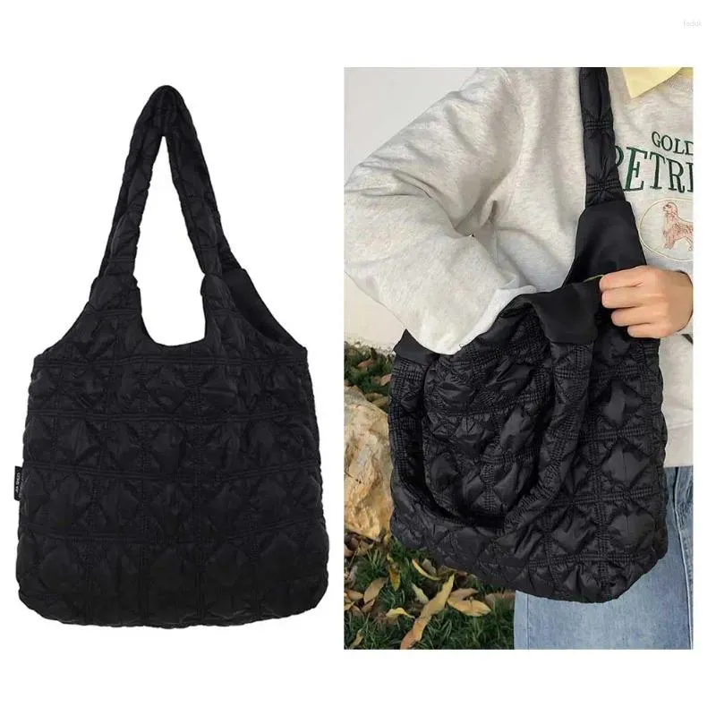 Wallets Women Quilted Tote Handbag Fashion Padded Shoulder Bag Versatile Soft Satchel Puffy Armpit Travel Shopper