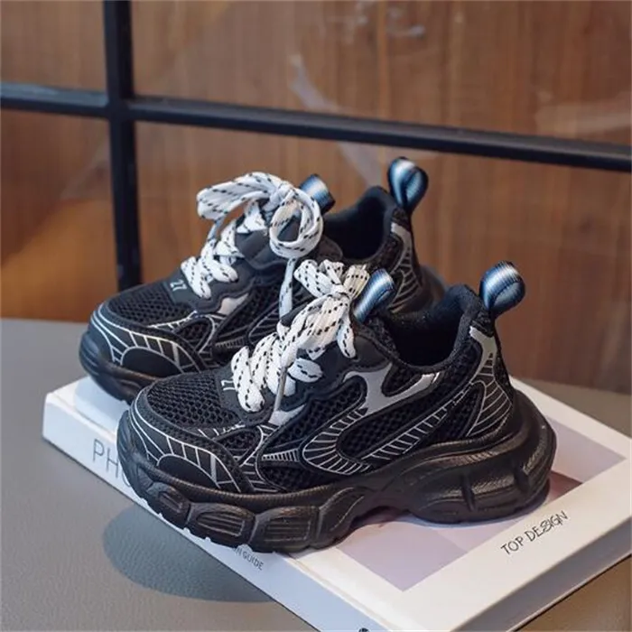 Sneakers Enfants Garçons Filles – Chaussures Sport Légères Mesh Respirant, Semelle Antidérapante MD, Course & Quotidien