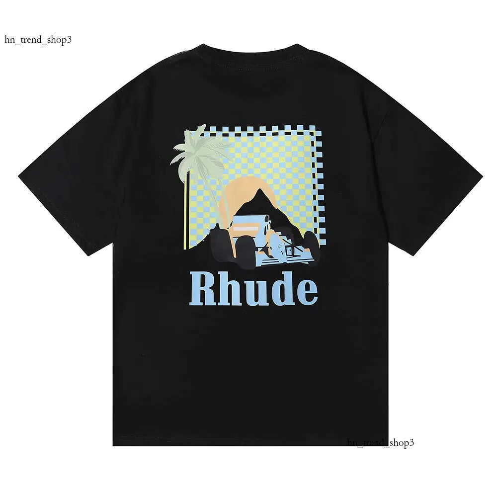 2024 neue Herren T Shirt Europäischen Amerikanischen Beliebte Rhude Hemd Luxus Marke männer T-shirt Männer Frauen Paare T Shirts 100% baumwolle Tees Uns 198