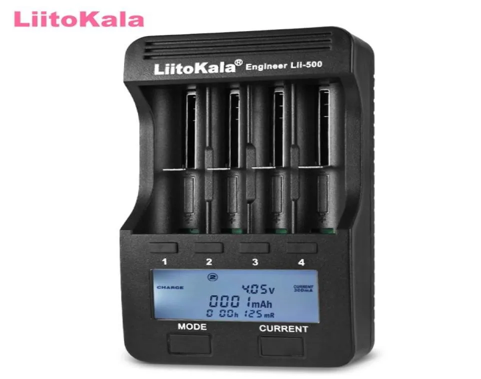 Original Liitokala Lii500 Intelligent 4 Slots LCD Liion Battery Charger with Fast For 12V3V37V425V 1865026650 Rechargera64149305328652