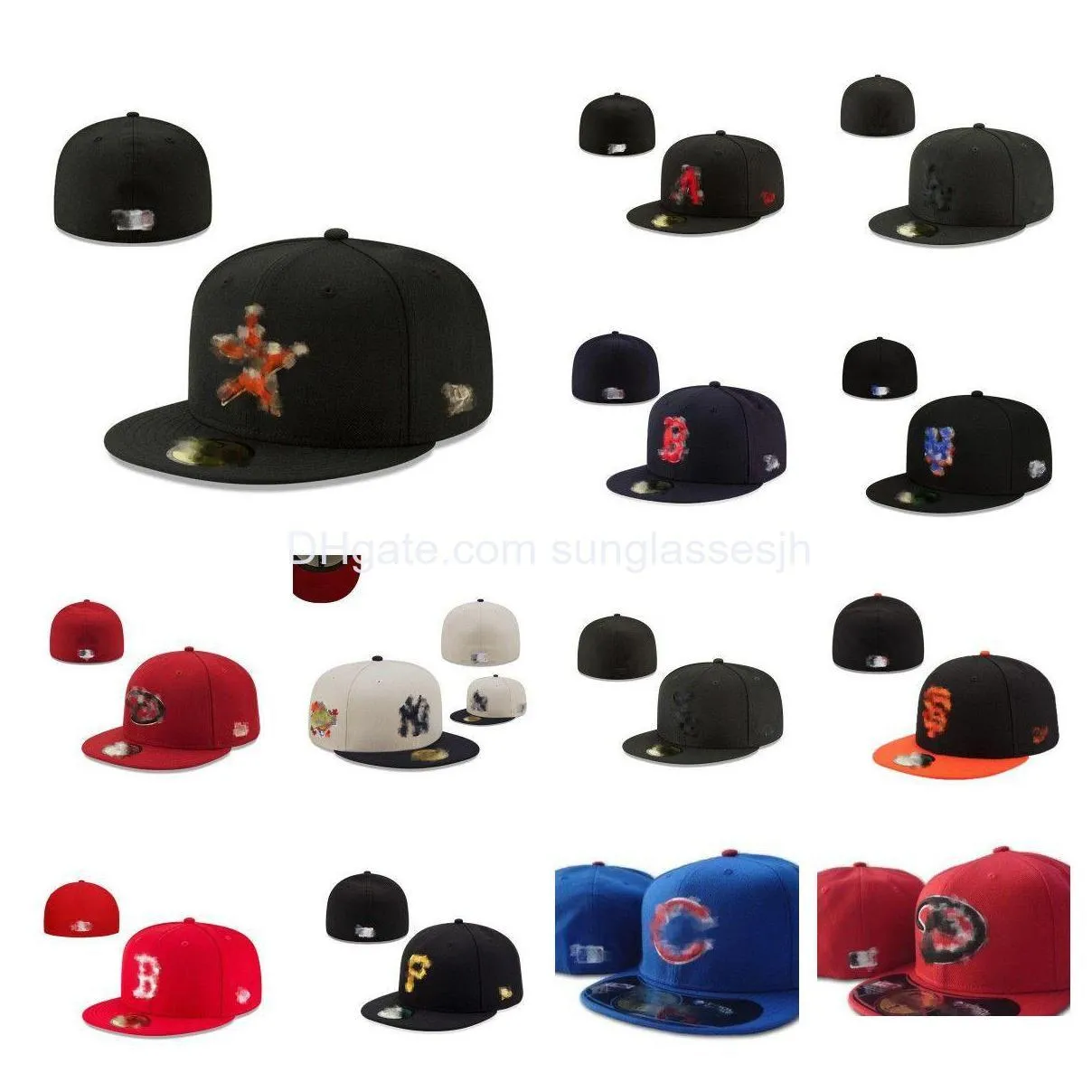 Gorras de bola 2023 Est All Team Logo Diseñador Sombreros ajustados Snapbacks Tamaño Sombrero Ajustable Baskball Fútbol Bordado Letras de algodón Soli Dhihb