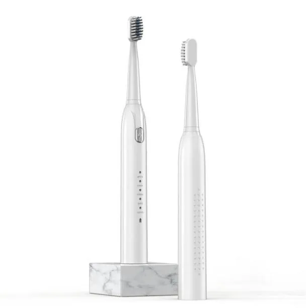 Escova de dentes branqueadora, escova de dentes elétrica s802, à prova d'água, automática, recarregável, 5 modelos com 2 cabeças de escova, 284f2476683