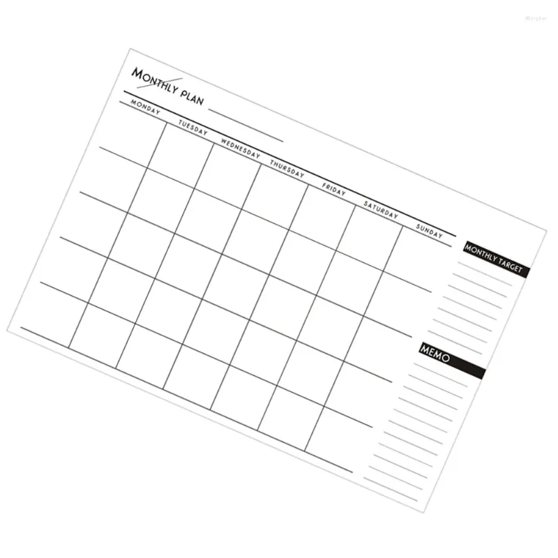 Stuks Lijst Pad Notitieblokken Werk Maandelijkse Planner Kantoor Kalender Doe Memo Schema's