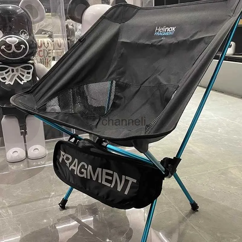 Camp Furniture Fragment Design Helinox co-märkta månstol Portable High Back Folding Outdoor Camping Chair YQ240315