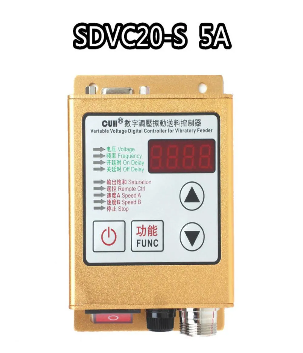 Controlador de placa de vibração reguladora de tensão digital SDVC20S Controlador de velocidade de alimentação regulada inteligente 220V5A3432891