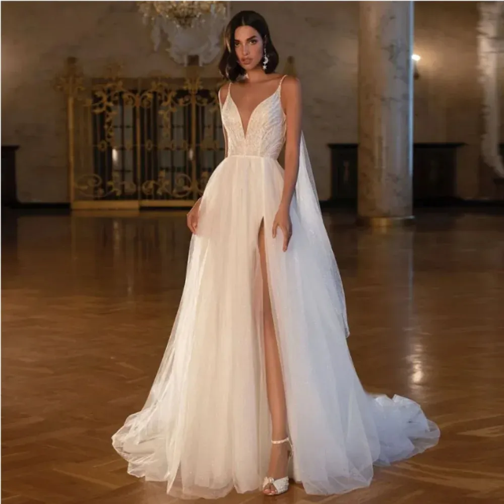 white lace maxi dress open back Simple Boho Illusion Lace Long Sleeve V Neck Wedding Dress With Open B –  DorrisDress