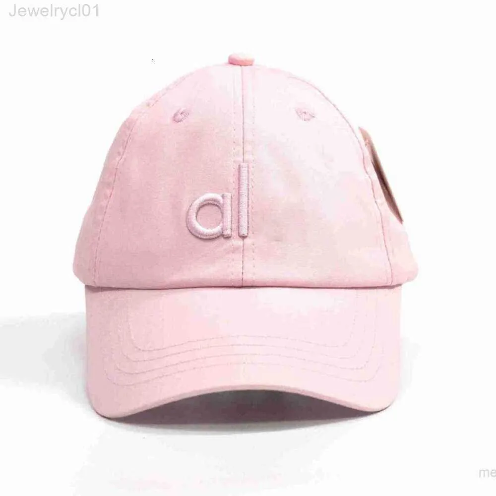 Designer Al Yoga Berretto da baseball Cappello da baseball Moda Estate Donna Versatile Testa grande Surround Mostra viso Piccolo parasole Indossare Lingua d'anatra Rosa33CYUY523F523F