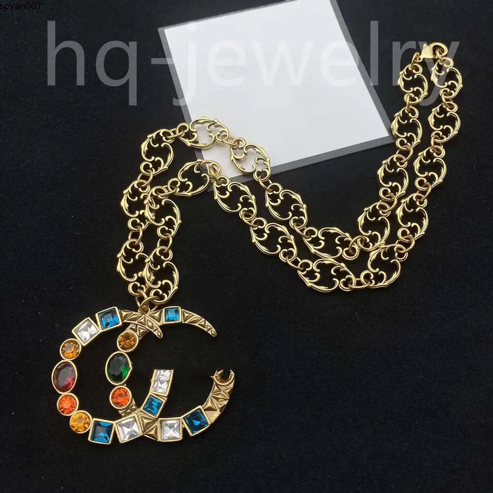 Luxuriöse Halskette mit Schloss-Anhänger, modischer Stil, vergoldet, hohe lange Kette, Designer-Schmuck, Geschenk