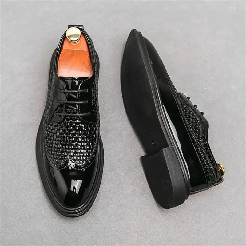 Dress Shoes Parties 39-40 Men's Summer Heels Silver Wedding Banquette Sneakers Sport Top Quality Expensive