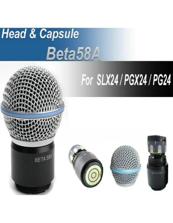 Microphone sans fil sécurisé, tête de micro portable, grille pour microphone PGX24 SLX24 Beta58a 2490378