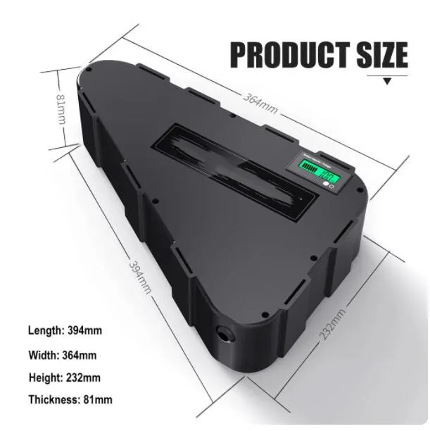 High Power Ebike 72V 20AH 21700 Samsung Cell Triangle Battery Pack 17 ...