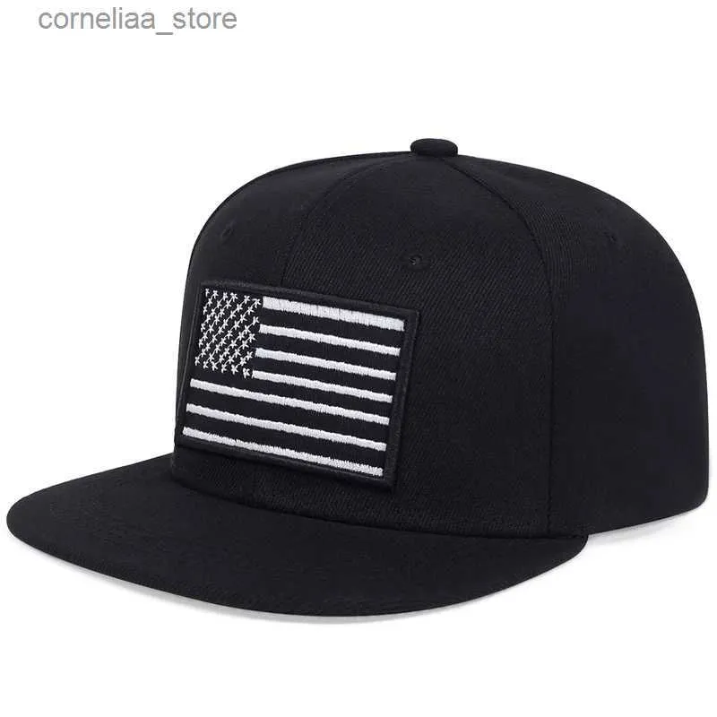 Cappellini da baseball Moda Uomo Bandiera americana Berretto da baseball Cappellini snapback in cotone Indietro USA ricamo cappello hip hop sport tempo libero Cappelli camionista gorrasY240315