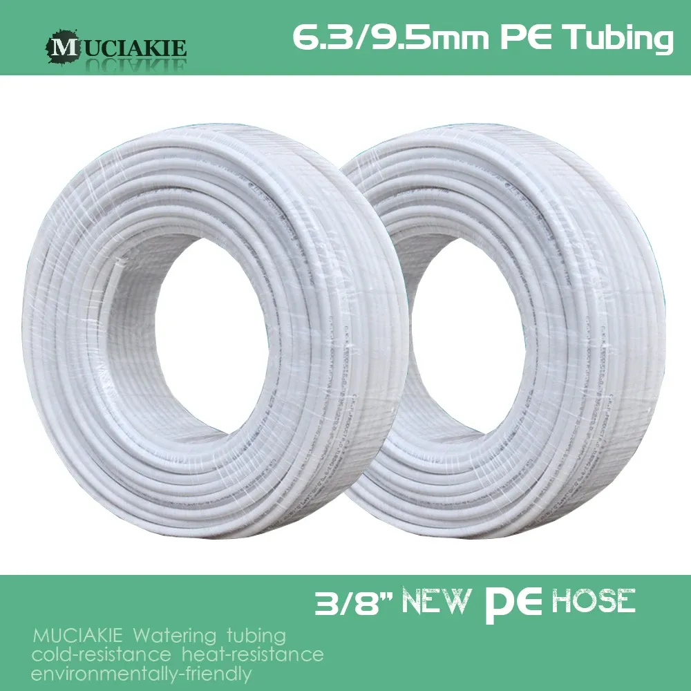 Reklar Muciakie 3/8 '' PE Pipe Food Grade Water Purifier Tubing ID6.3Od9.5mm Flexibel slang Garden Watering Irrigation Slang Aquarium Tube