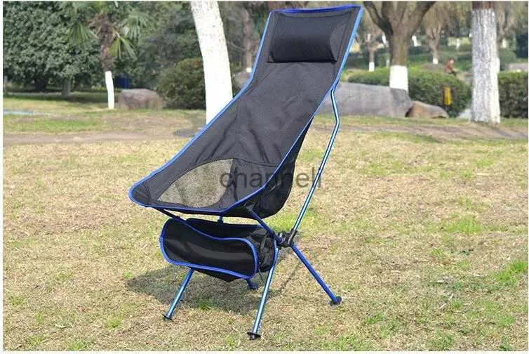 Móveis de acampamento Portablapsible Moon Chair Pesca Camping BBQ Stool Dobrável Estendido Caminhadas Assento Jardim Ultraleve Office Home Furniture YQ240315